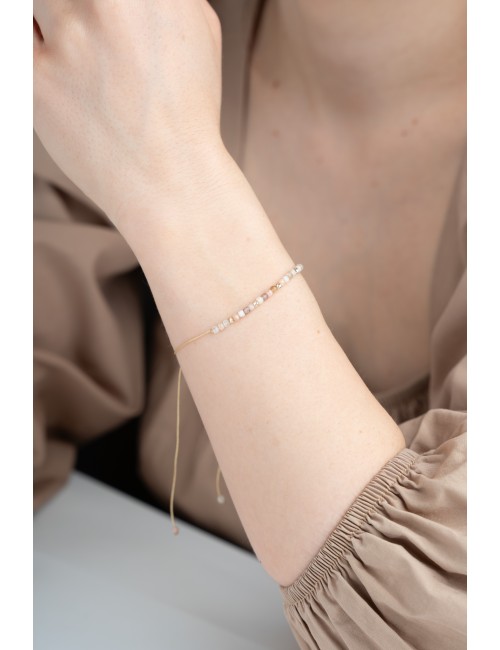 Bransoletka Opal Różowy