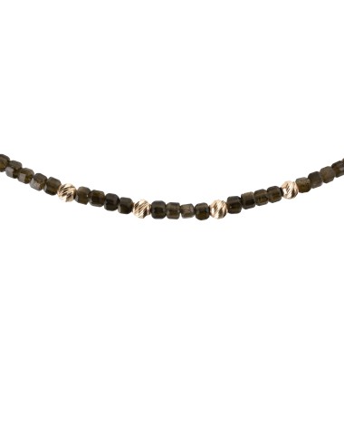 Bransoletka Złoty Obsydian