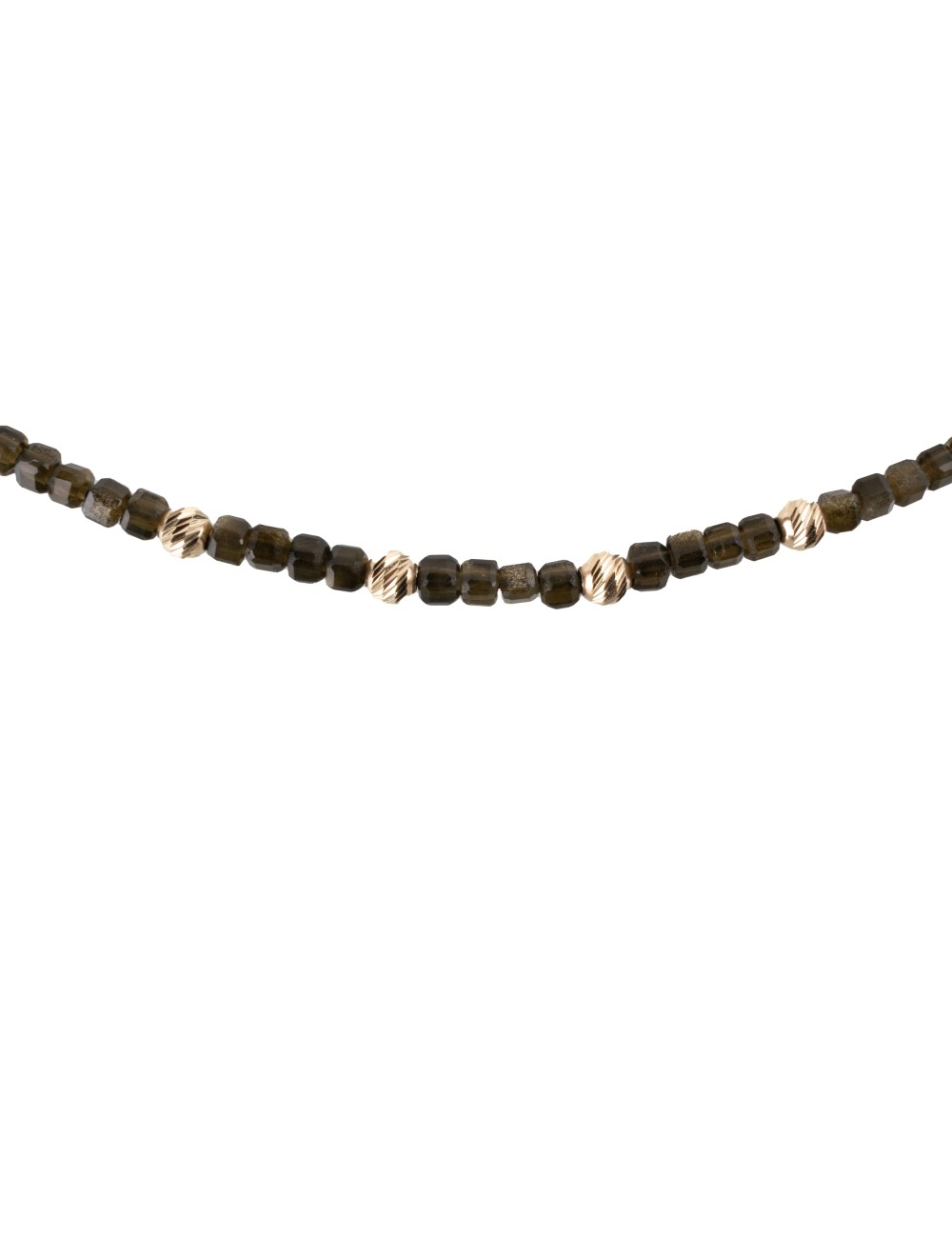 Bransoletka Złoty Obsydian