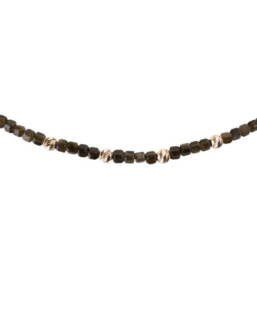 Bransoletka Złoty Obsydian