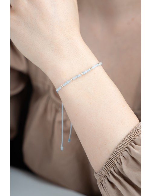 Bransoletka Akwamaryn