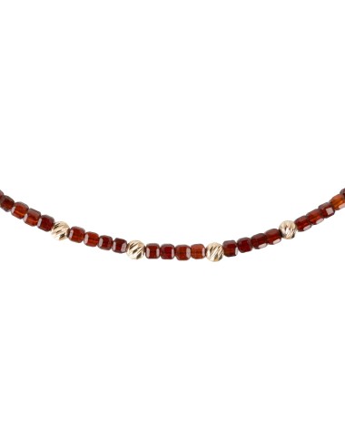 Bransoletka Granat Bordowy