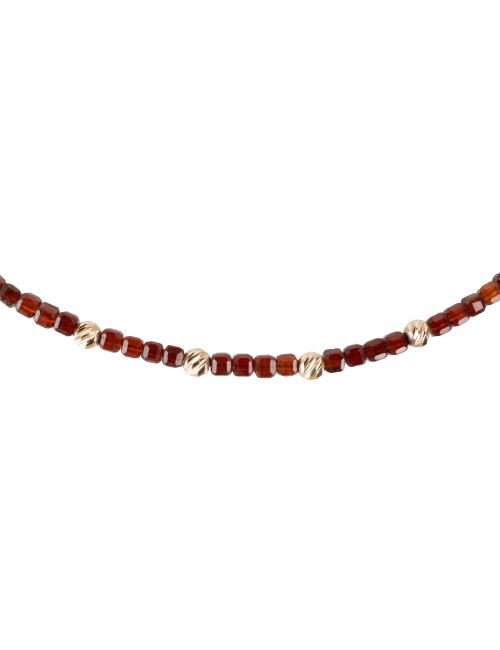 Bransoletka Granat Bordowy