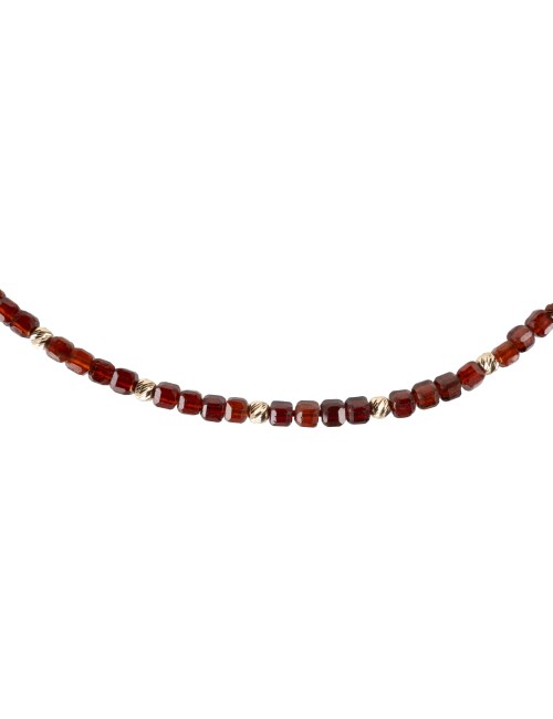 Bransoletka Granat Bordowy